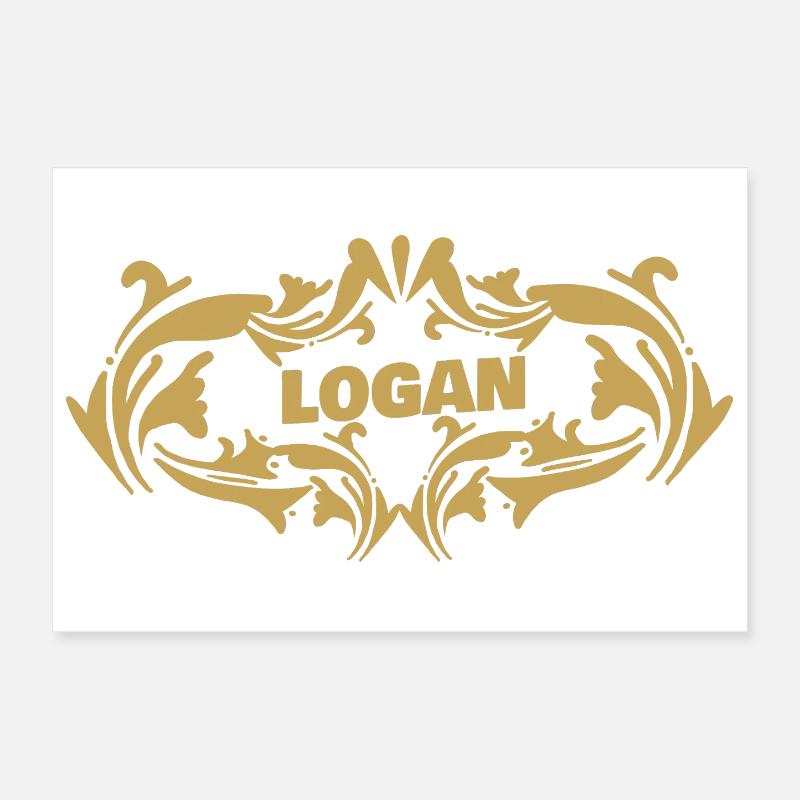 Logan als Name Poster 30x20 cm