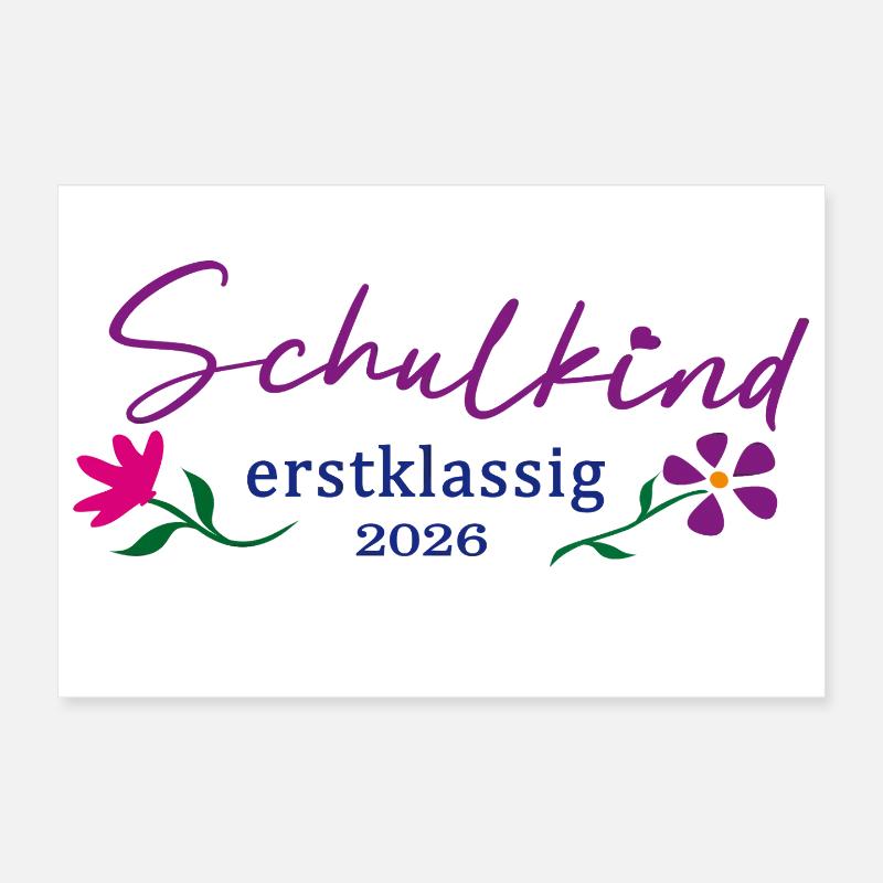 SchoolChild First-Class 2026 Poster 12" x 8" (30x20 cm)