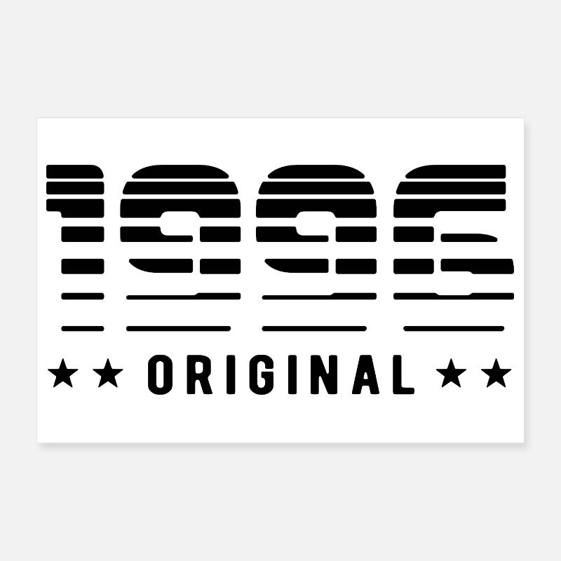 1996 Original Retrodesign | Birthday Poster 12" x 8" (30x20 cm)