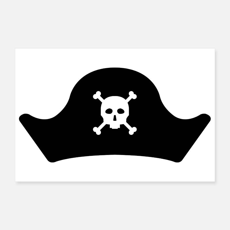 Chapeau de pirate Poster 30 x 20 cm