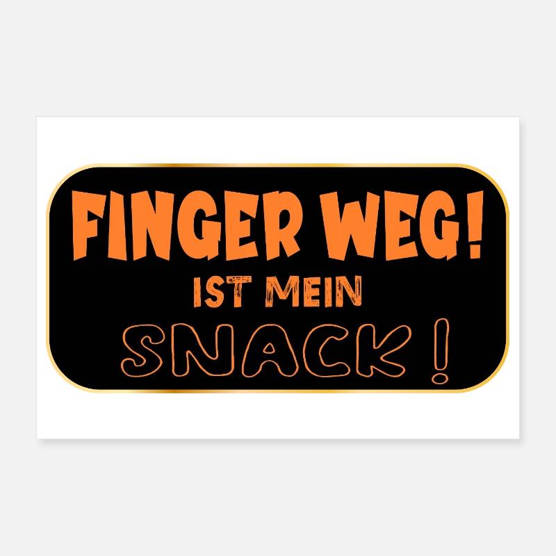 Hands off snack Poster 12" x 8" (30x20 cm)