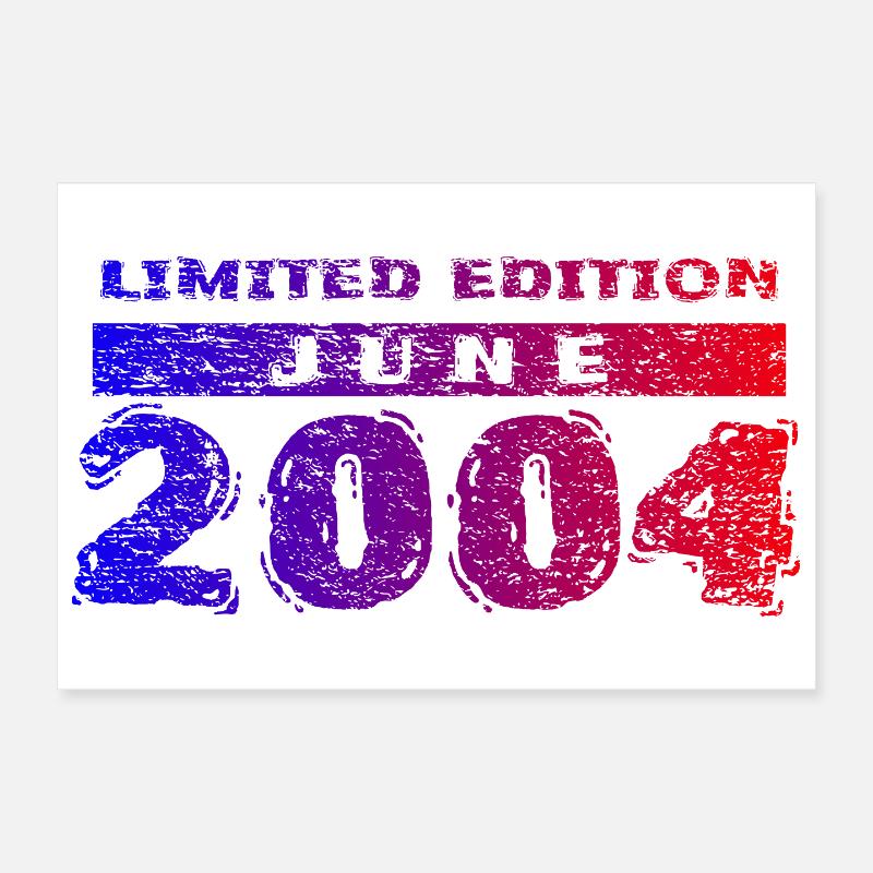 22e anniversaire Édition Limitée 06/2004 Poster 30 x 20 cm