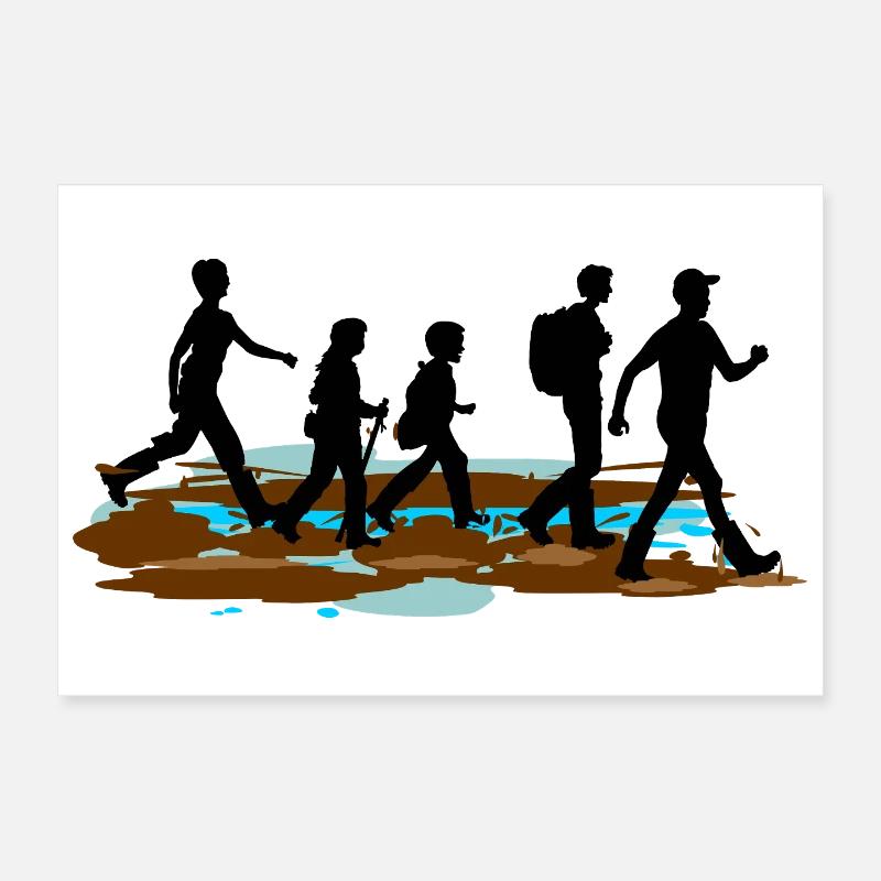 Groupe Wadlopers – Aventure dans la boue Poster 30 x 20 cm