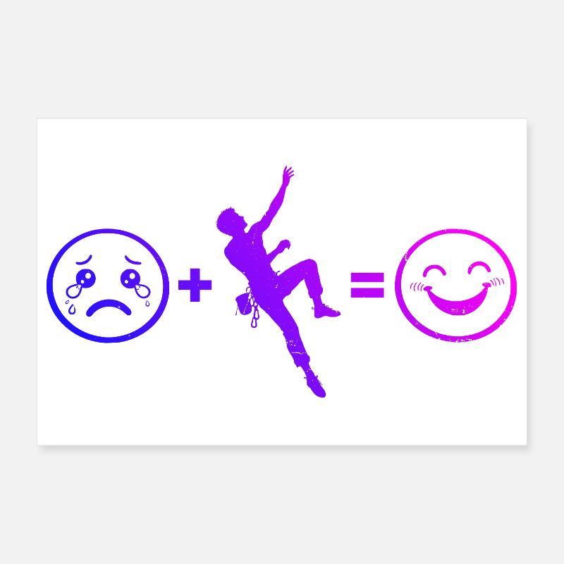 Gift idea for a boulderer with sport climbing Poster 12" x 8" (30x20 cm)