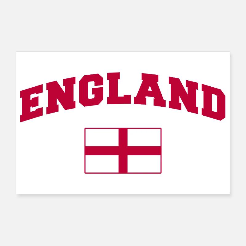 Maillot de l’Angleterre Poster 30 x 20 cm