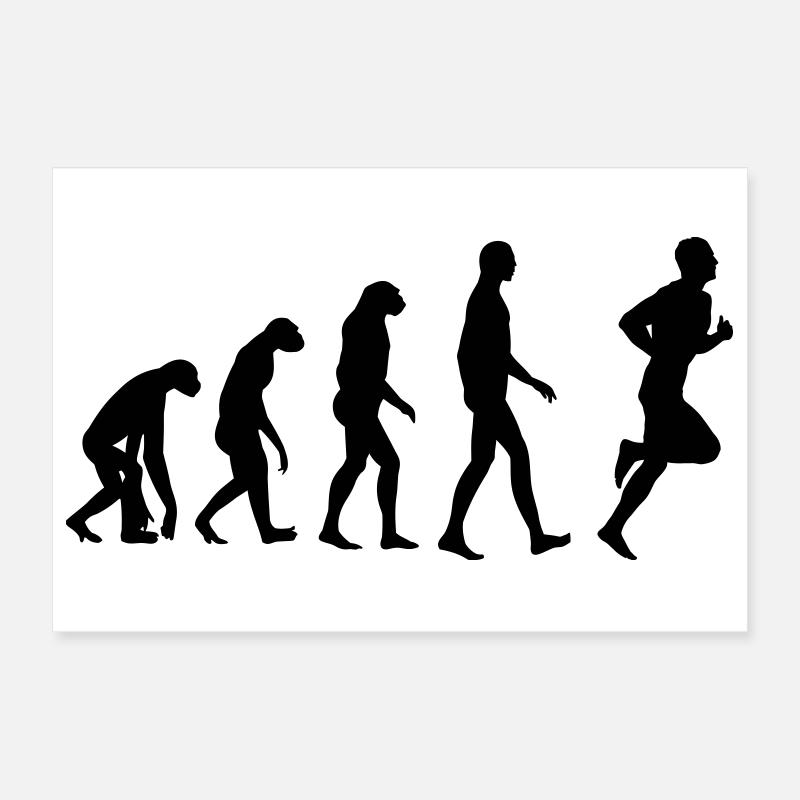 Running / Jogging / Run / Trail / Sport Poster 12" x 8" (30x20 cm)