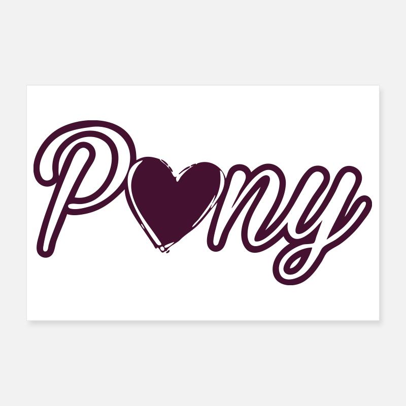 Pony Poster 30x20 cm
