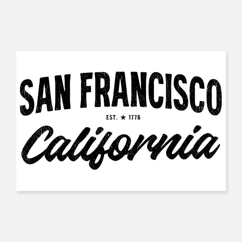 San Francisco Poster 30 x 20 cm