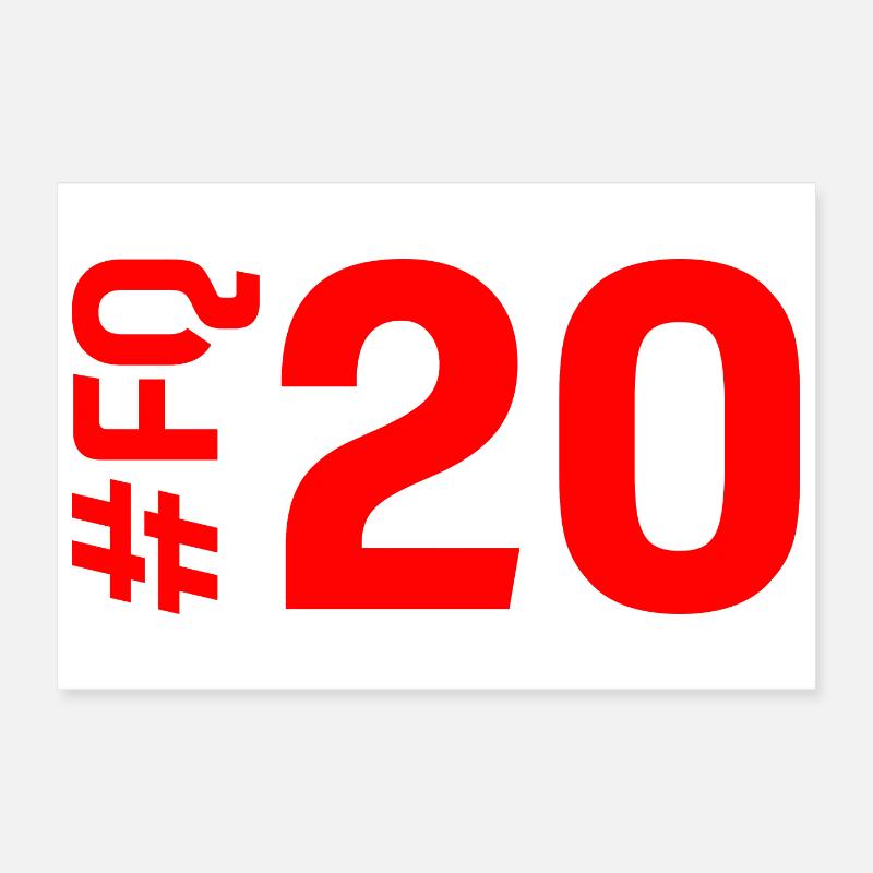 FQ20 - Poster 30 x 20 cm - blanc
