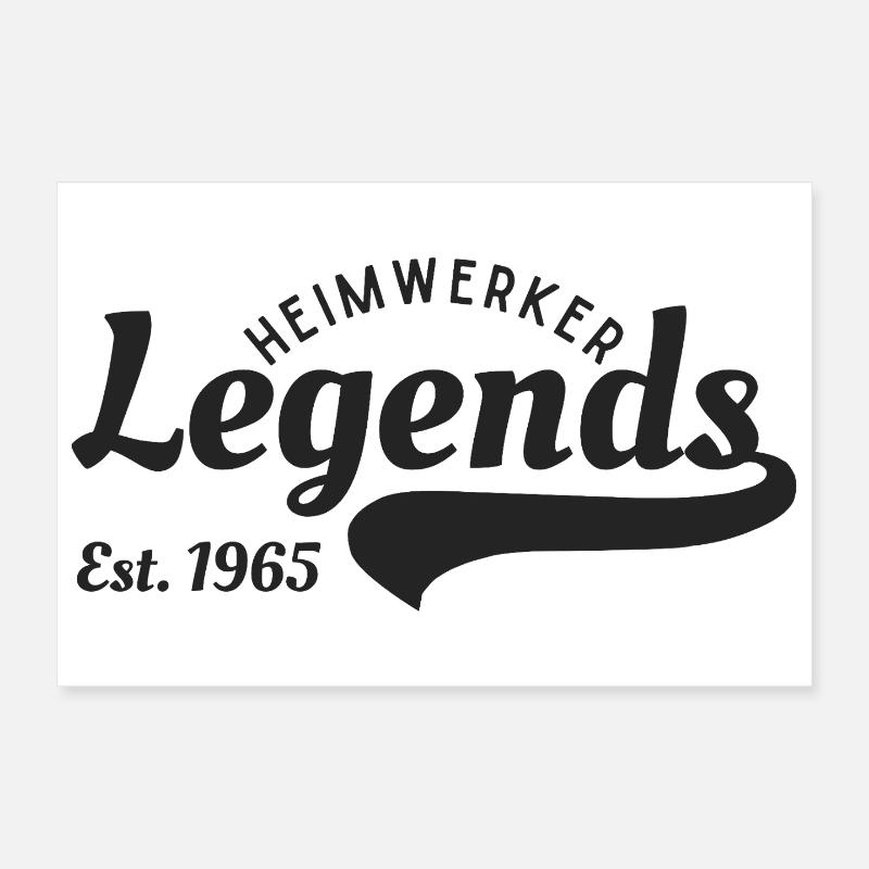 DIY legend since 1965 Poster 12" x 8" (30x20 cm)