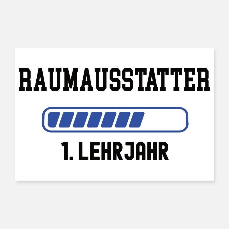 Apprenticeship as an interior decorator 1st year apprenticeship Poster 12" x 8" (30x20 cm)