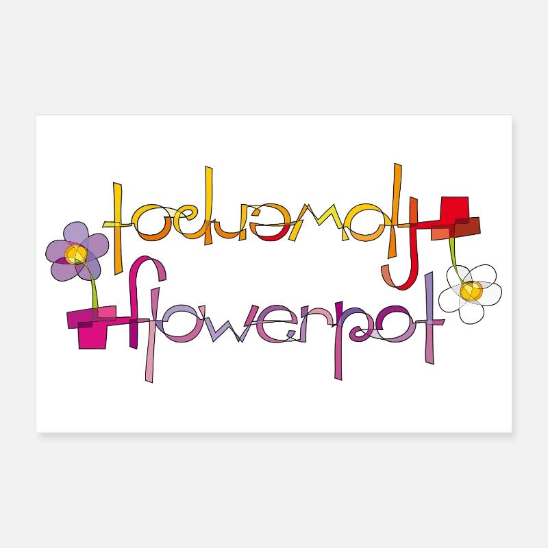 pot de fleur Poster 30 x 20 cm