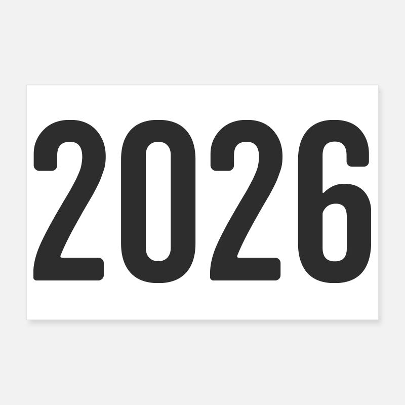 Réveillon du Nouvel An 2026 Poster 30 x 20 cm
