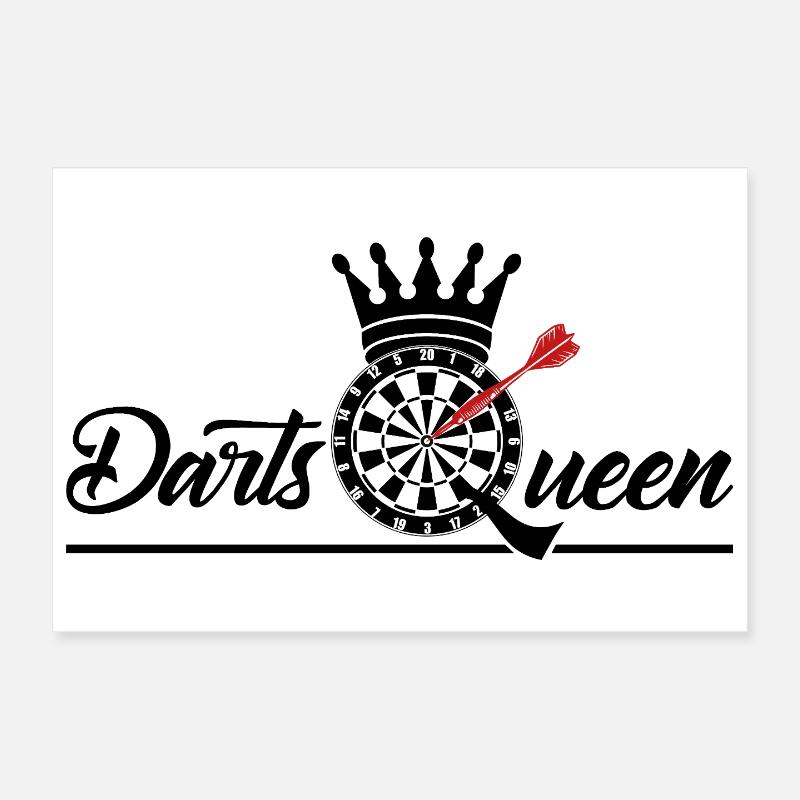 Darts Queen Poster 30x20 cm