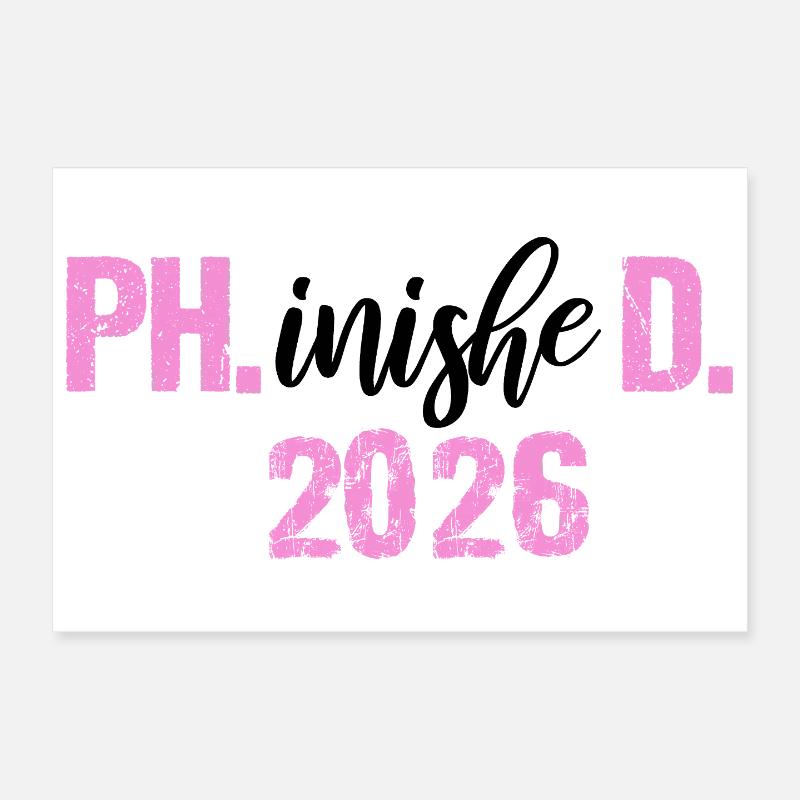 Doctor 2026 Degree Philistine Dissertation PhD Poster 12" x 8" (30x20 cm)