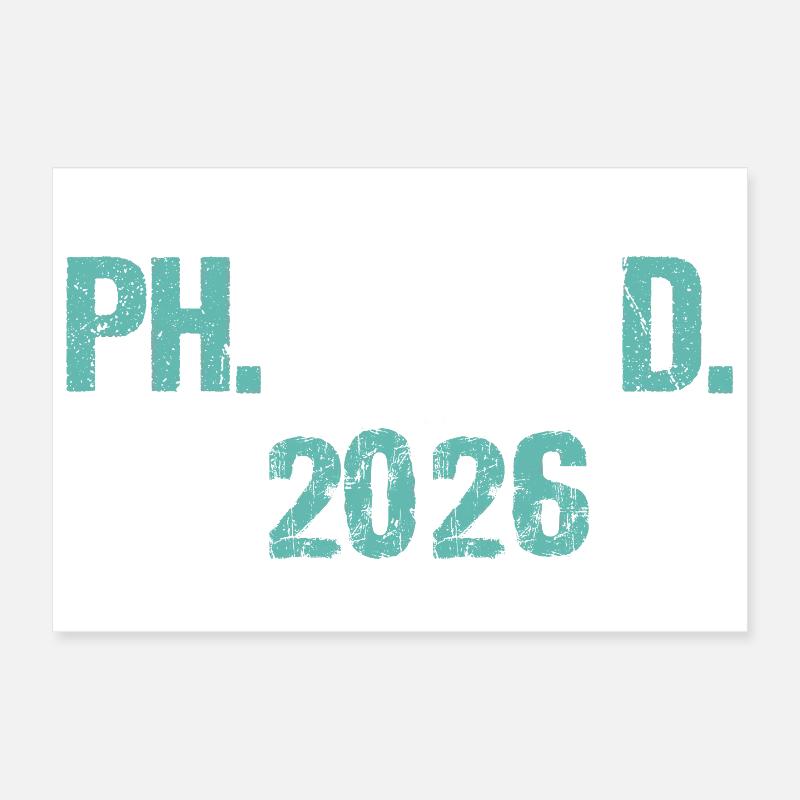 Doctor 2026 Degree Philistine Dissertation PhD Poster 12" x 8" (30x20 cm)