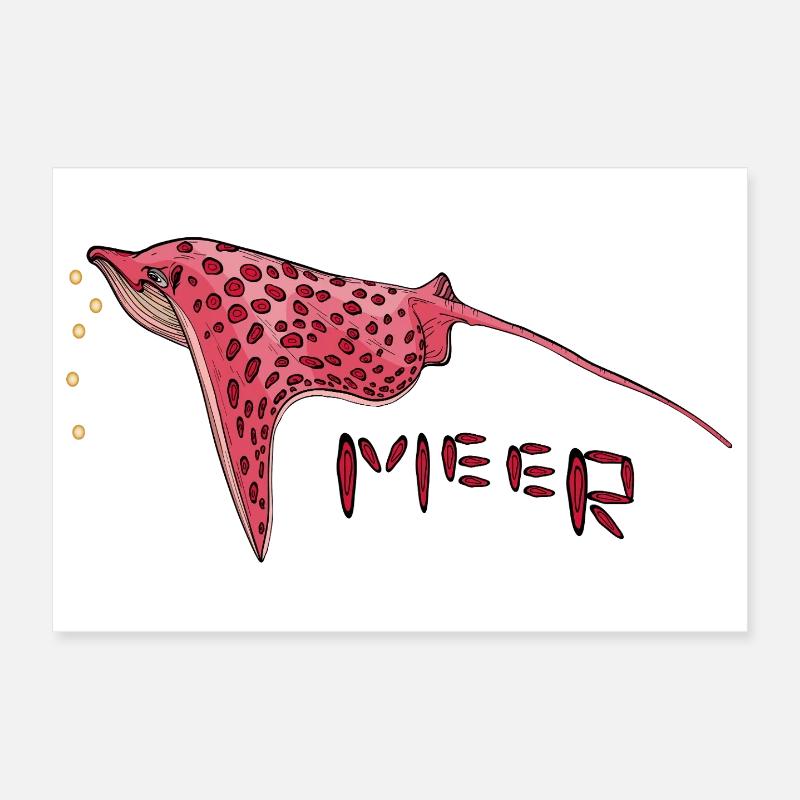 Stingray Poster 30 x 20 cm