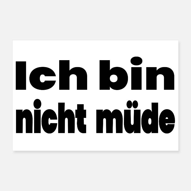 Tired Poster 12" x 8" (30x20 cm)