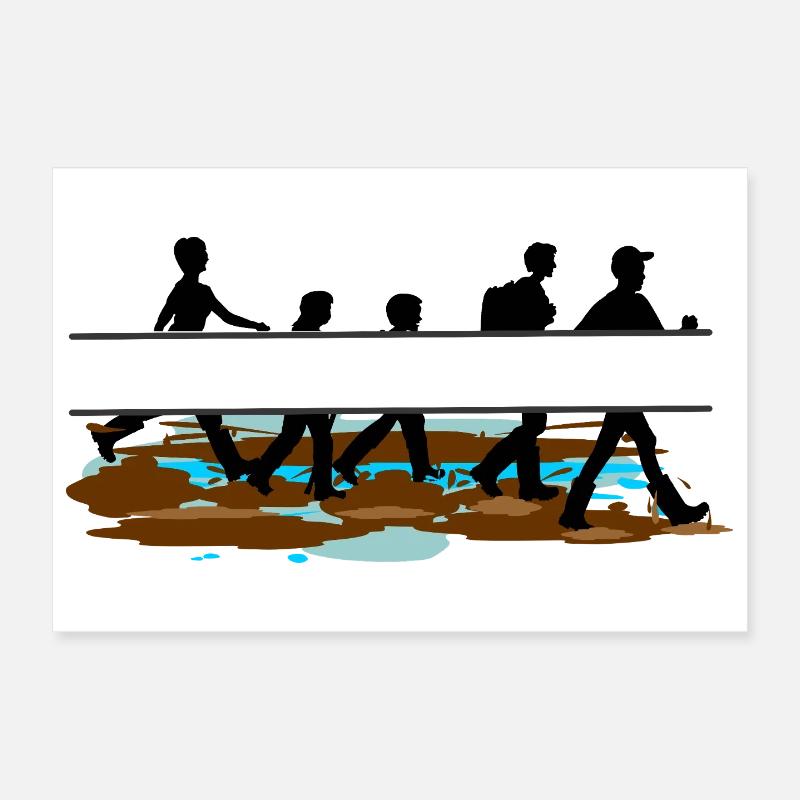 Wadden Group – Custom Island Walk Poster 12" x 8" (30x20 cm)