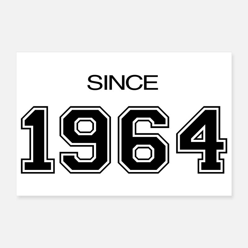 1964 Geburtstagsgeschenk Poster 30x20 cm