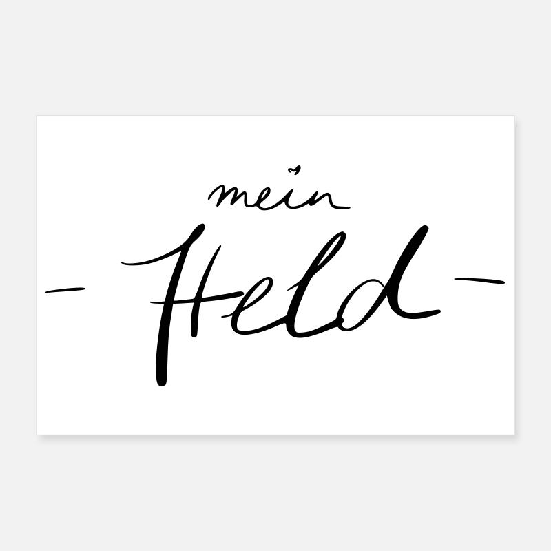 mein Held Poster 30x20 cm