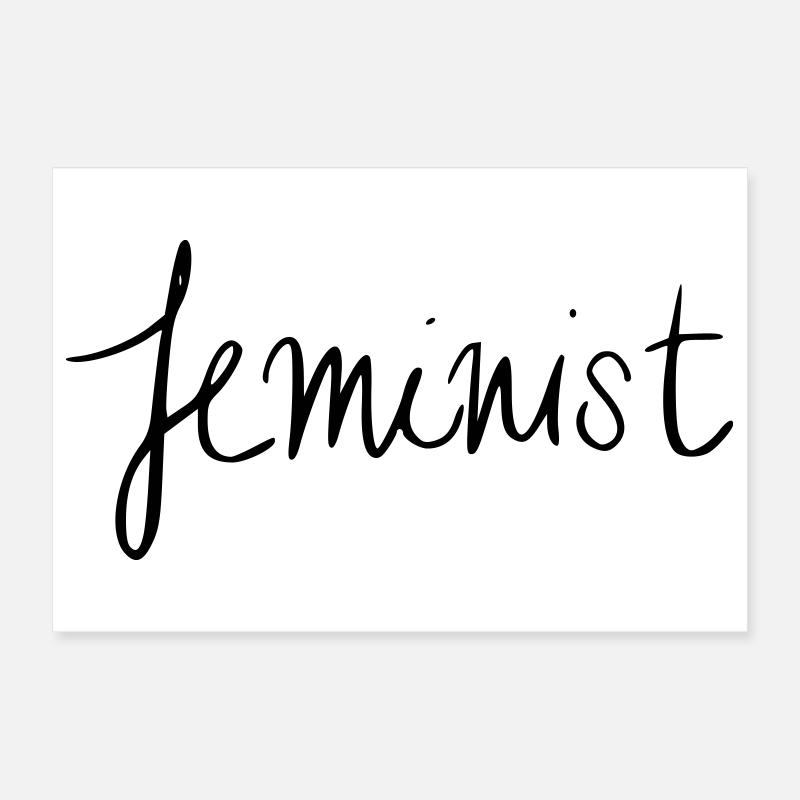 féministe Poster 30 x 20 cm