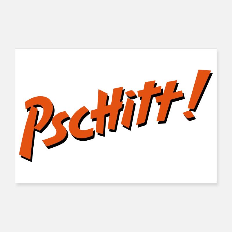 Pschitt Orange Poster 12" x 8" (30x20 cm)