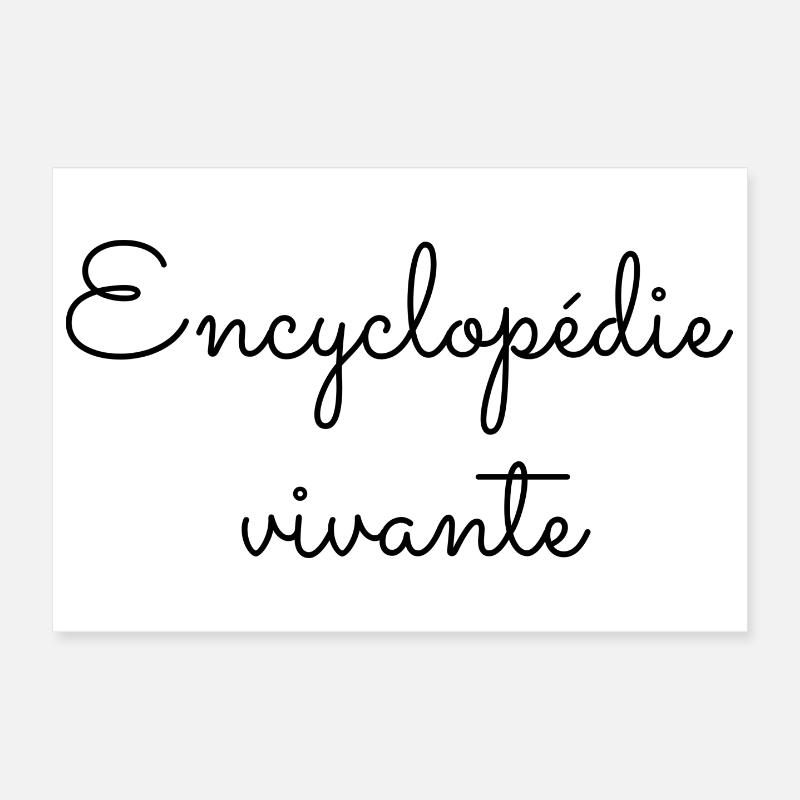 Encyclopédie vivante Poster 30 x 20 cm