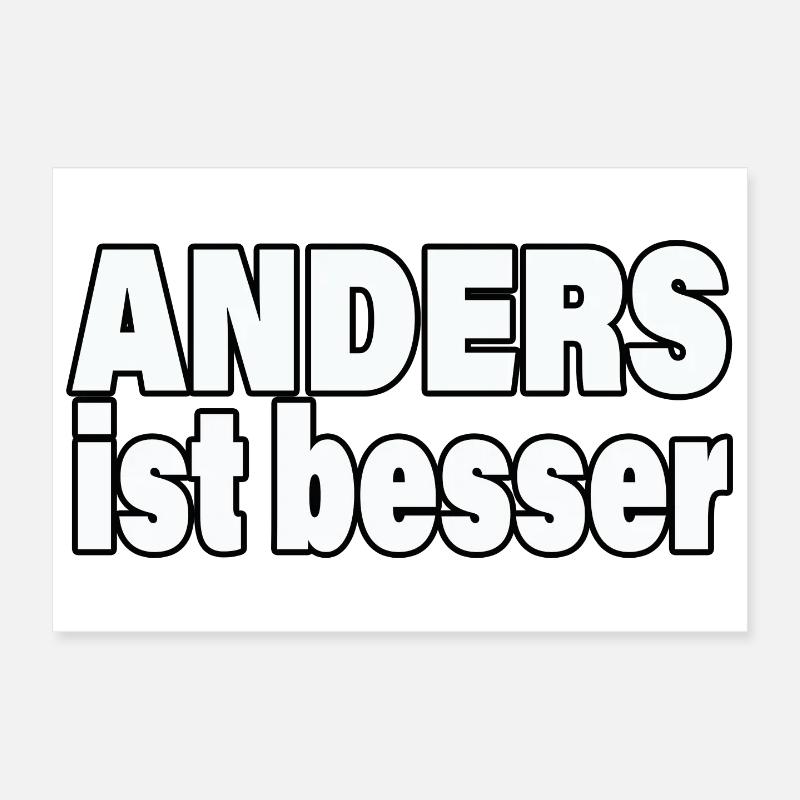 DIFFÉRENT, C’EST MIEUX Poster 30 x 20 cm