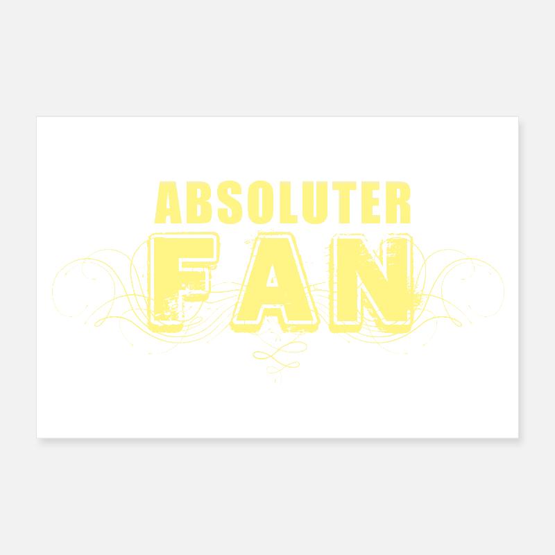 ABSOLUTE FAN Poster 12" x 8" (30x20 cm)