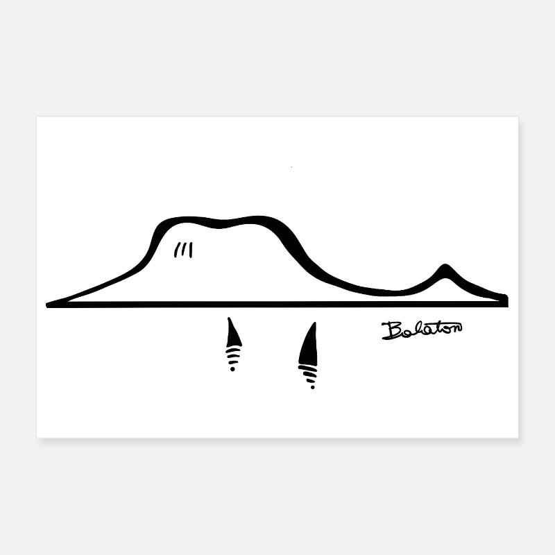 Balaton - Poster 30 x 20 cm - blanc