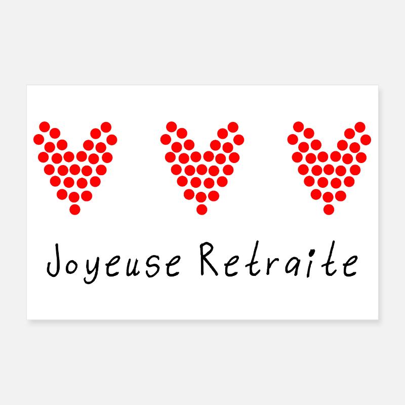 RETRAITE. COLLEGUE. RETRAITE. RETRAITEE. RETRAITE. Poster 30 x 20 cm