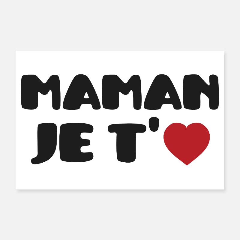 Mama Ich liebe dich – Muttertag Poster 30x20 cm