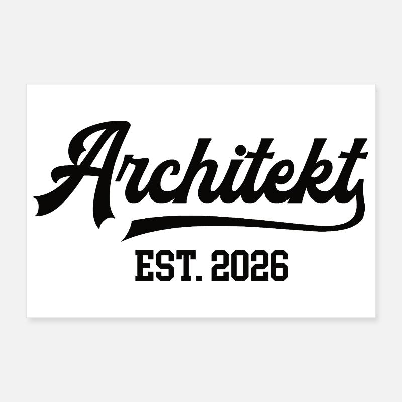 Architecture Étudiante en architecture Poster 30 x 20 cm