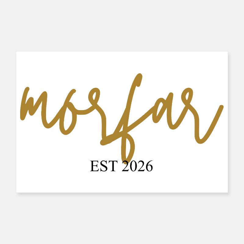 Morfar est 2026 Poster 30x20 cm