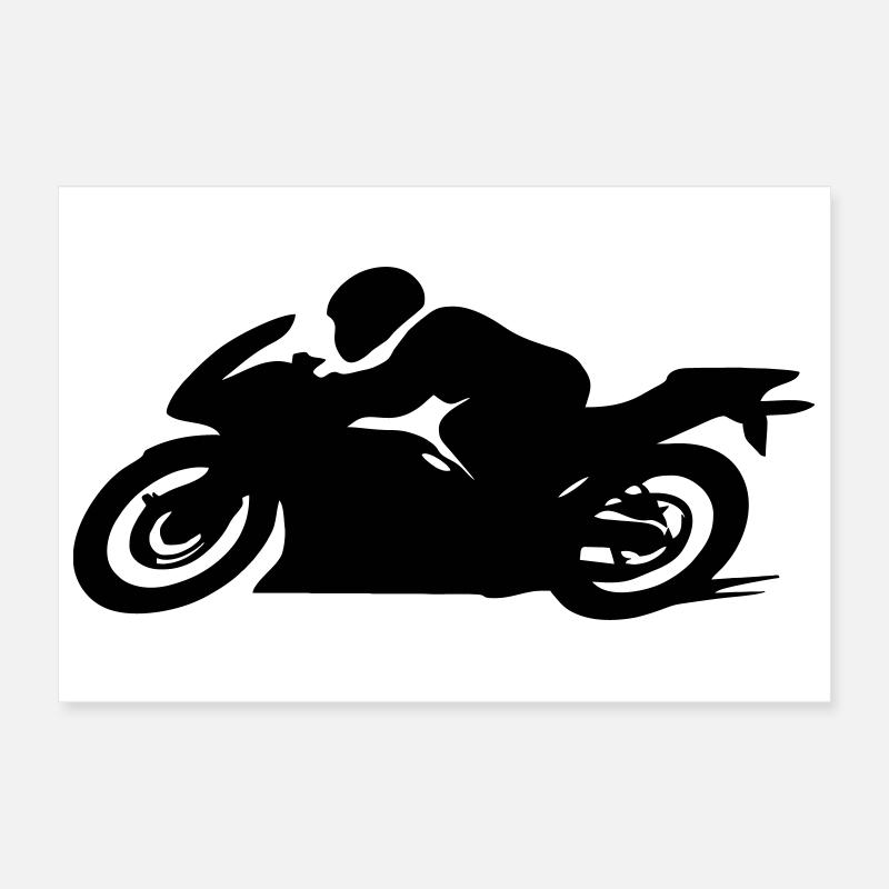 motorcycle Poster 12" x 8" (30x20 cm)