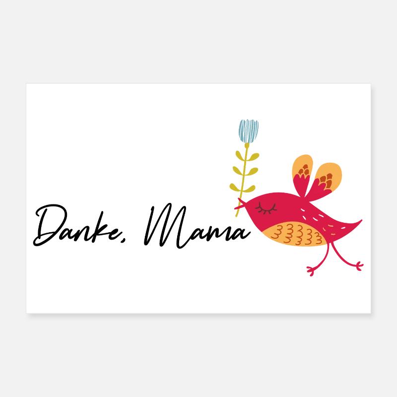Danke Mama Poster 30x20 cm