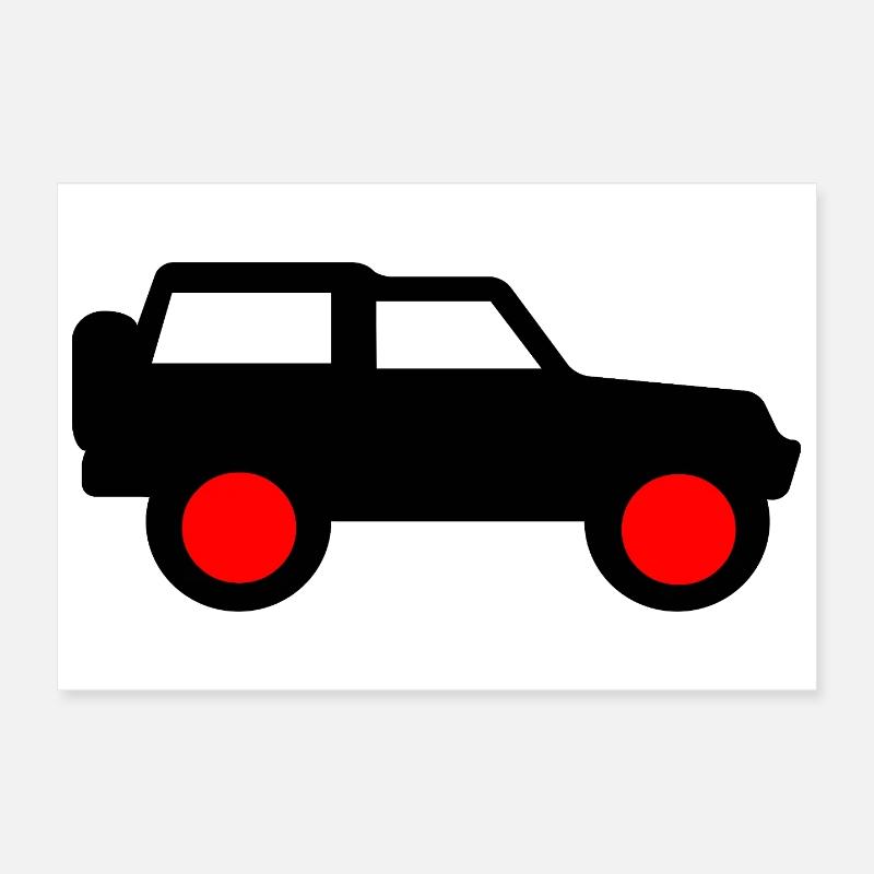 Car Poster 12" x 8" (30x20 cm)