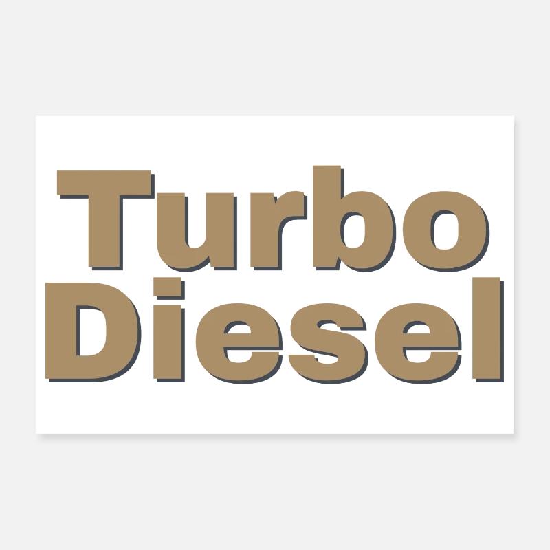 Turbo Diesel Poster 12" x 8" (30x20 cm)