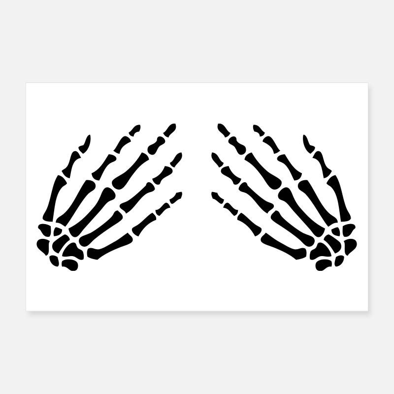 skelet_hand_vector Poster 30x20 cm