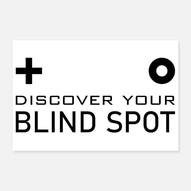 Blinder Fleck Gehirntest Poster 30x20 cm