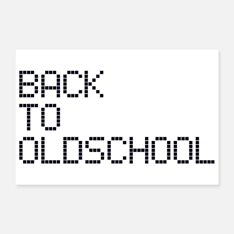 OLDSCHOOL Poster 30 x 20 cm
