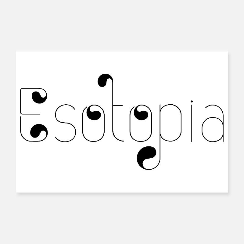 Esotopia - Poster 30 x 20 cm - blanc