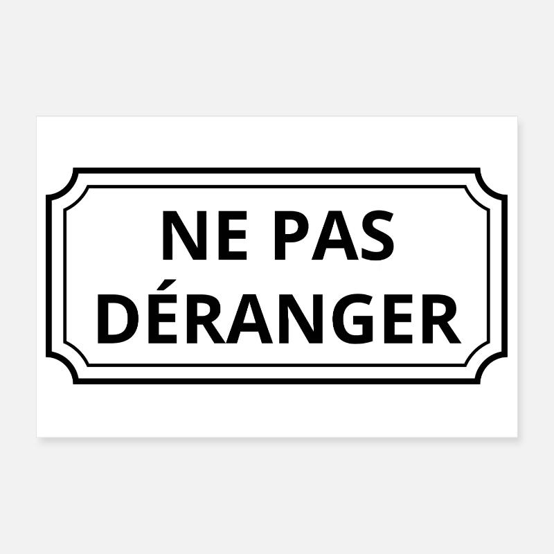 Ne pas déranger Poster 30 x 20 cm
