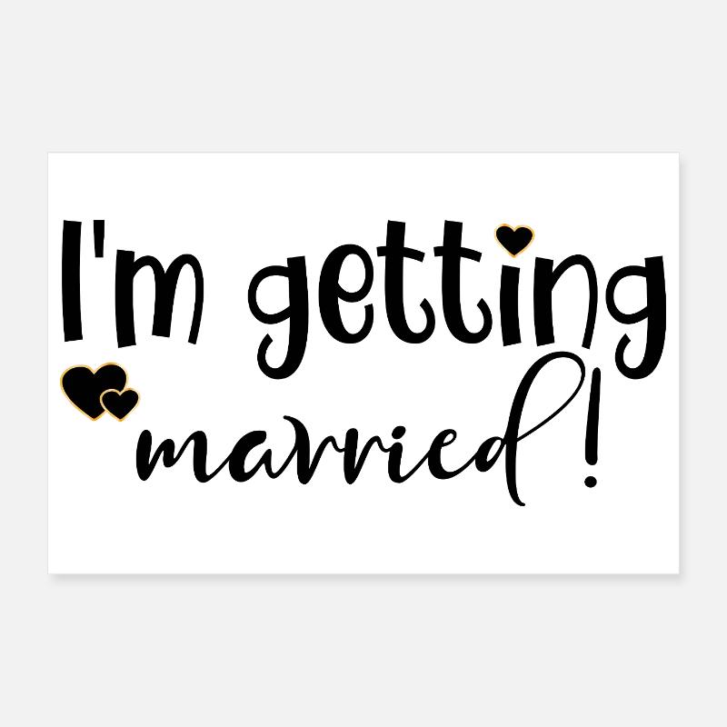 SE MARIER AVEC LA MARIÉE Poster 30 x 20 cm