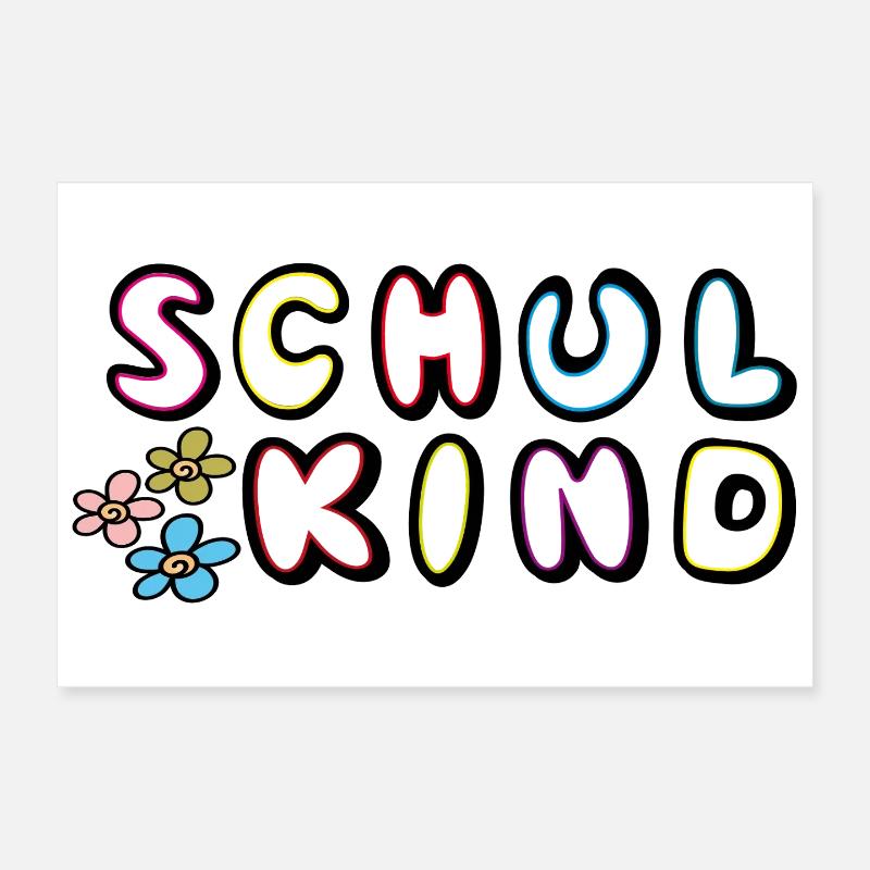 School Child 2026 School Enrollment Poster 12" x 8" (30x20 cm)