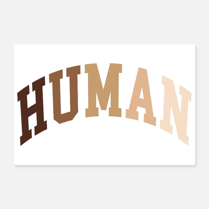 Human Human African Poster 12" x 8" (30x20 cm)