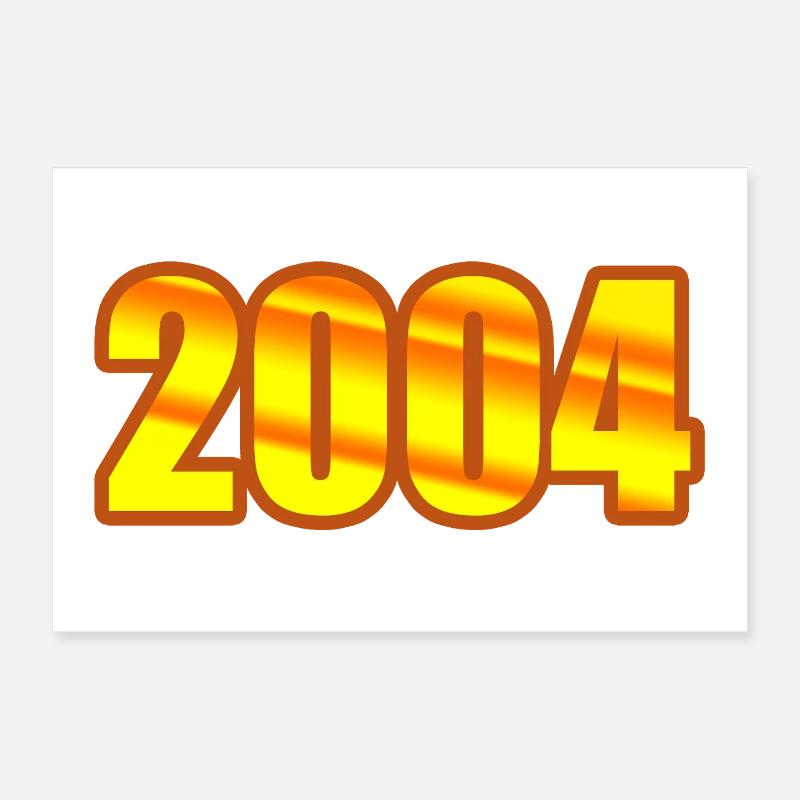 Année 2004 Poster 30 x 20 cm