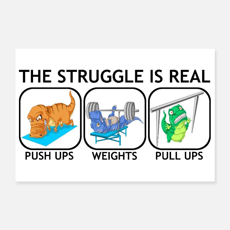 dinosaurs Poster 12" x 8" (30x20 cm)