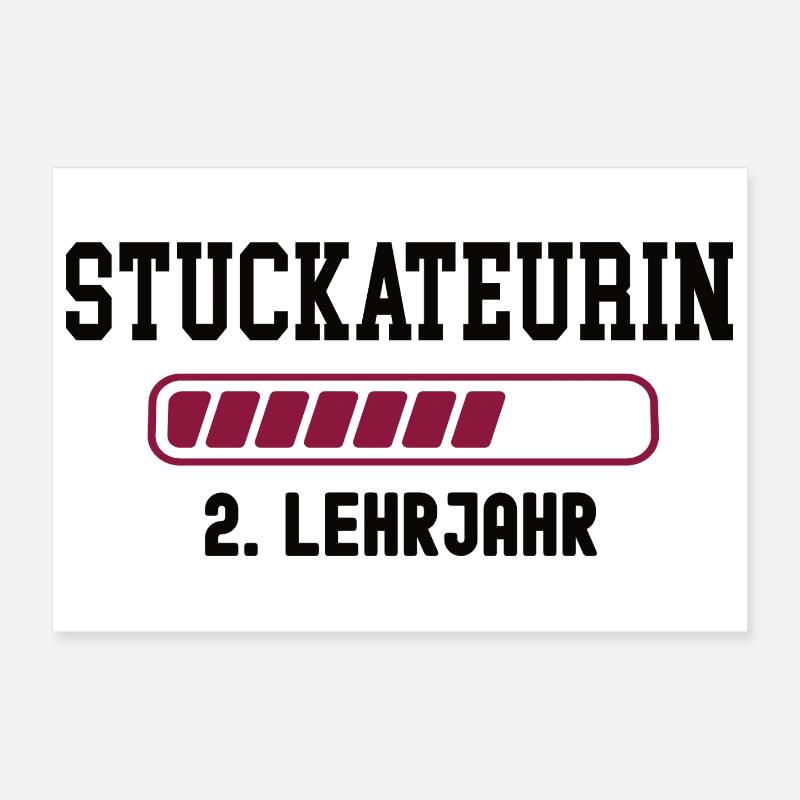 Apprenticeship plasterer 2 year apprenticeship plasterer apprenticeship Poster 12" x 8" (30x20 cm)